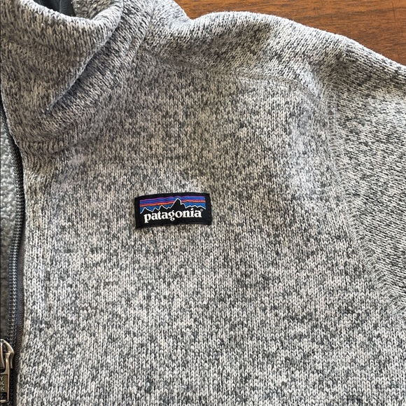Patagonia Boys' Gray Fleece Jacket XL (14) - Picture 4 of 5